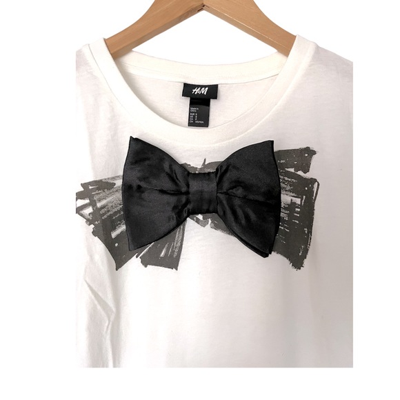 Lanvin X H&M Limited EditionT-Shirt W Front Bow Detail - Picture 3 of 6